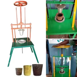 Made in India Manual Cow Dung Pot Making Machine, 50-70 Pot Per Hour